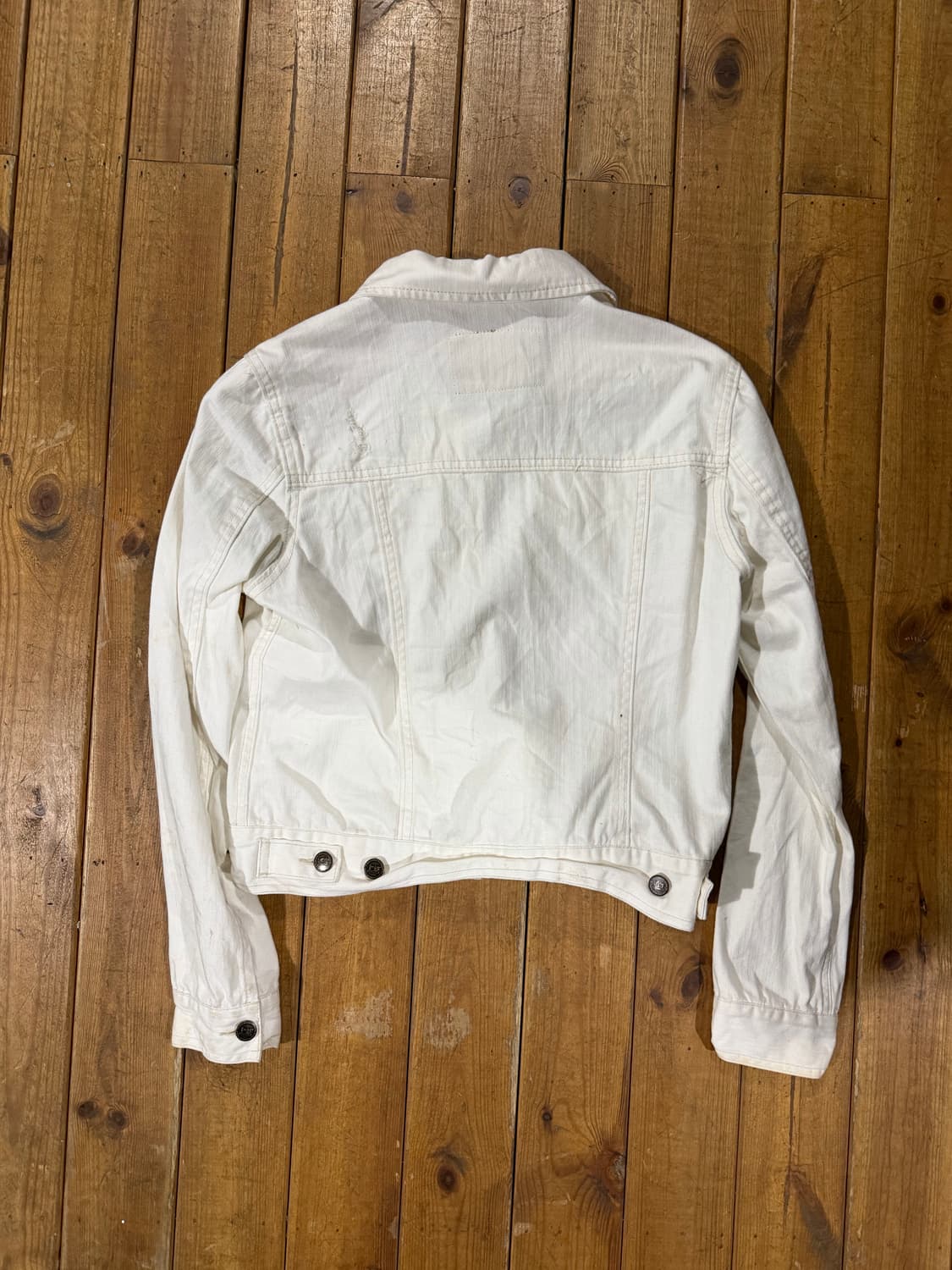 아이보리 데님자켓 상품이미지2