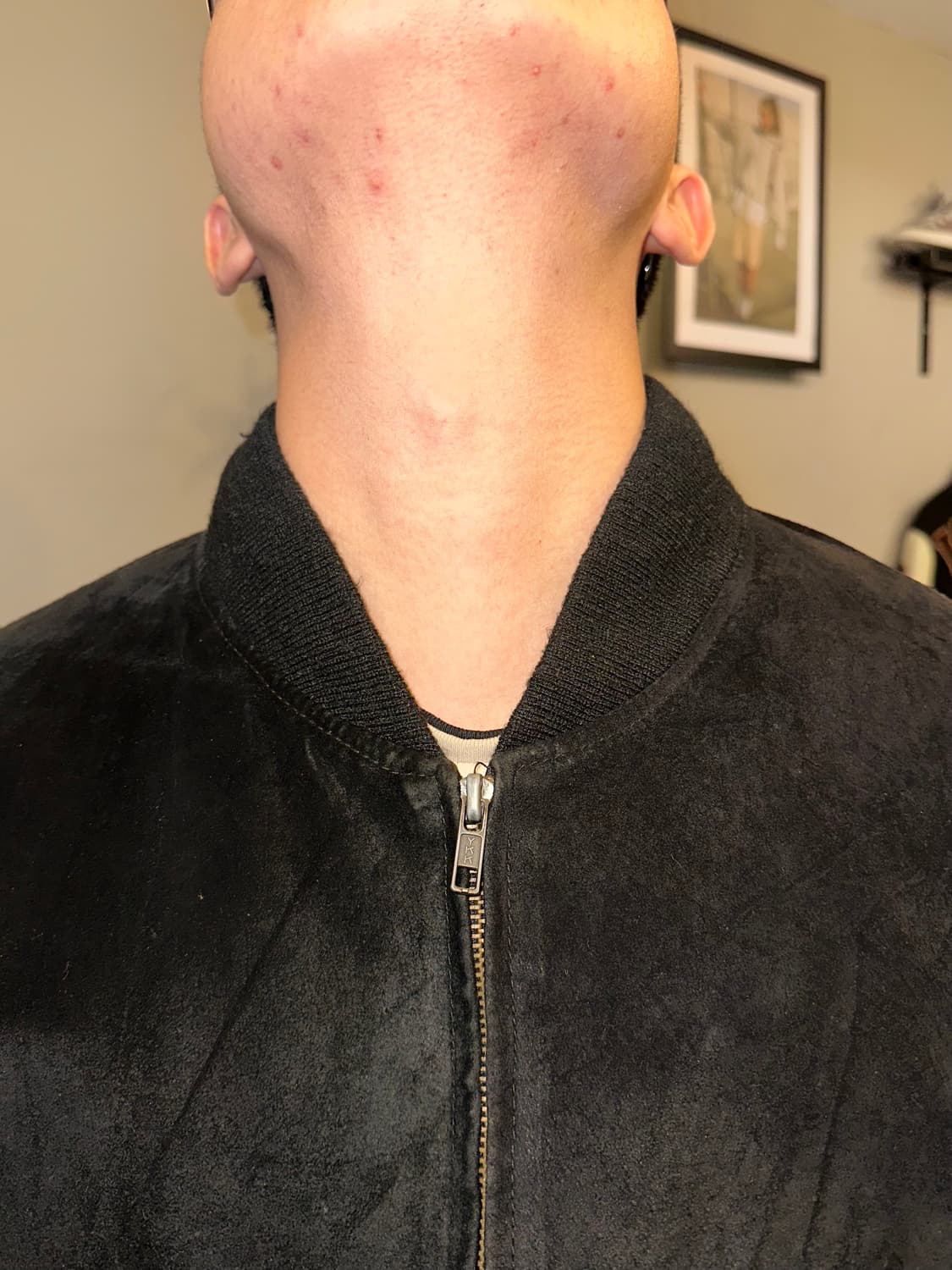 90’s Heavy pig-leather suede bomber 상품이미지4