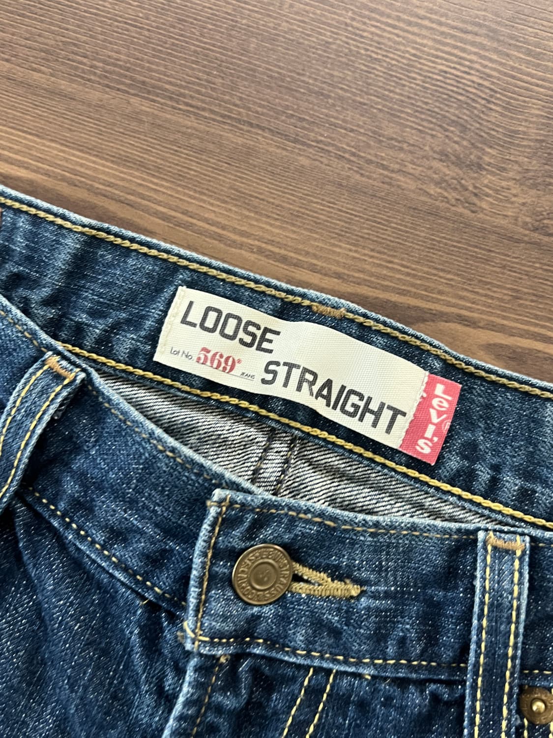 00s Levis 리바이스 569 루즈 스트레이트 데님 팬츠 상품이미지7