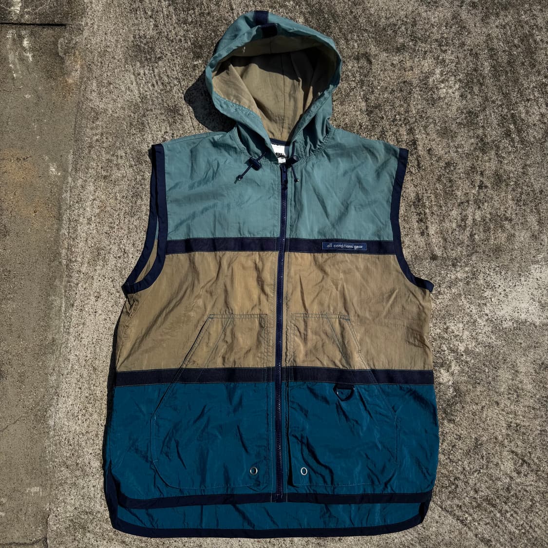[L] 00s Nike ACG 나일론 후드 베스트 상품이미지1