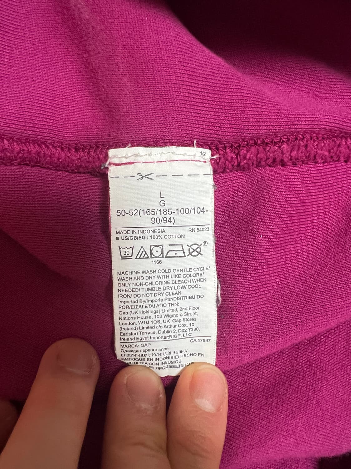 L 이지갭 퍼펙트 후드 퍼플 상품이미지4