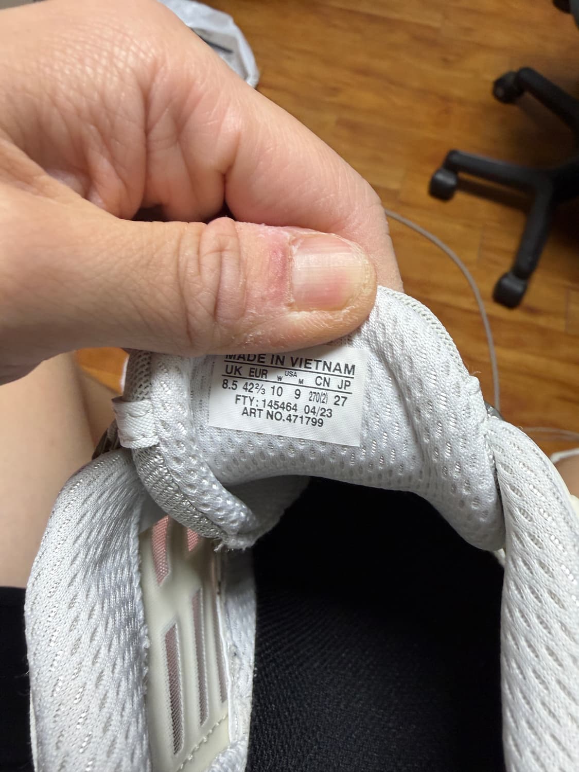 살로몬 Acs 프로 화이트 바닐라 아이스 270사이즈  새상품급 상품이미지6