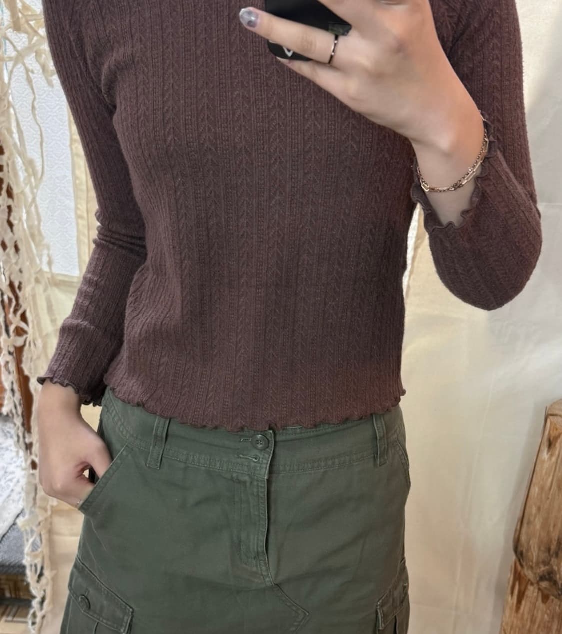 knit pattern tee 상품이미지5