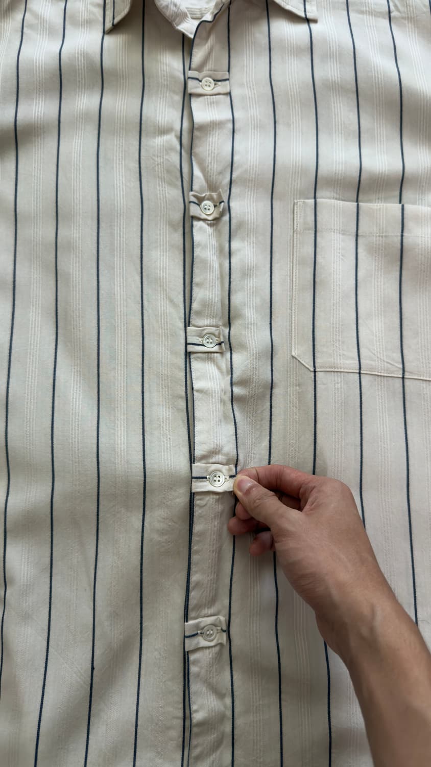 Y's for men stripe rayon shirt 상품이미지5