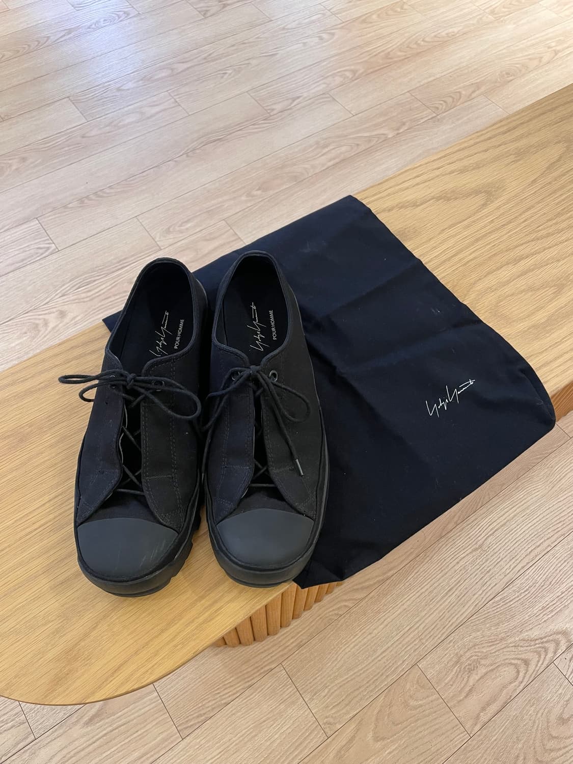 요지야마모토 뿌르옴므 cambus fly front low cut 상품이미지6