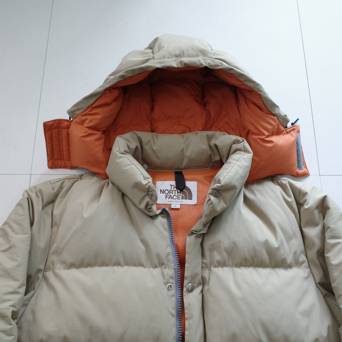 80s 노스페이스 MADE IN USA 다운 파카 L (탈부착 후드) 상품이미지2