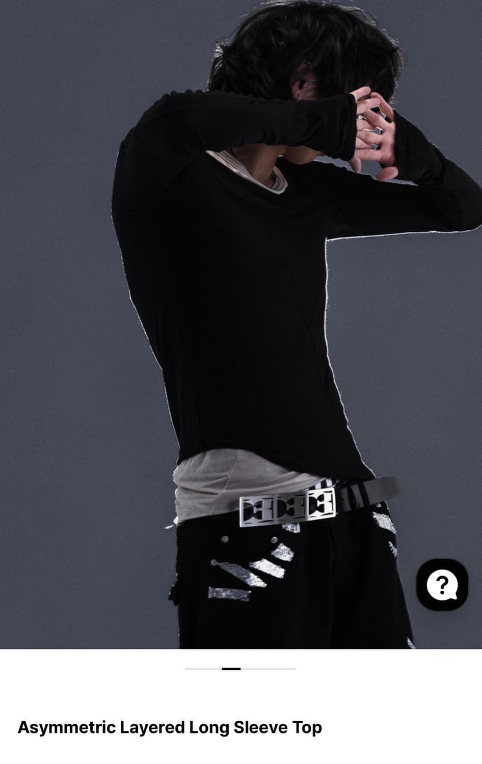 (S) 비엑세스 Asymmetric Layered Long Sleeve 상품이미지2