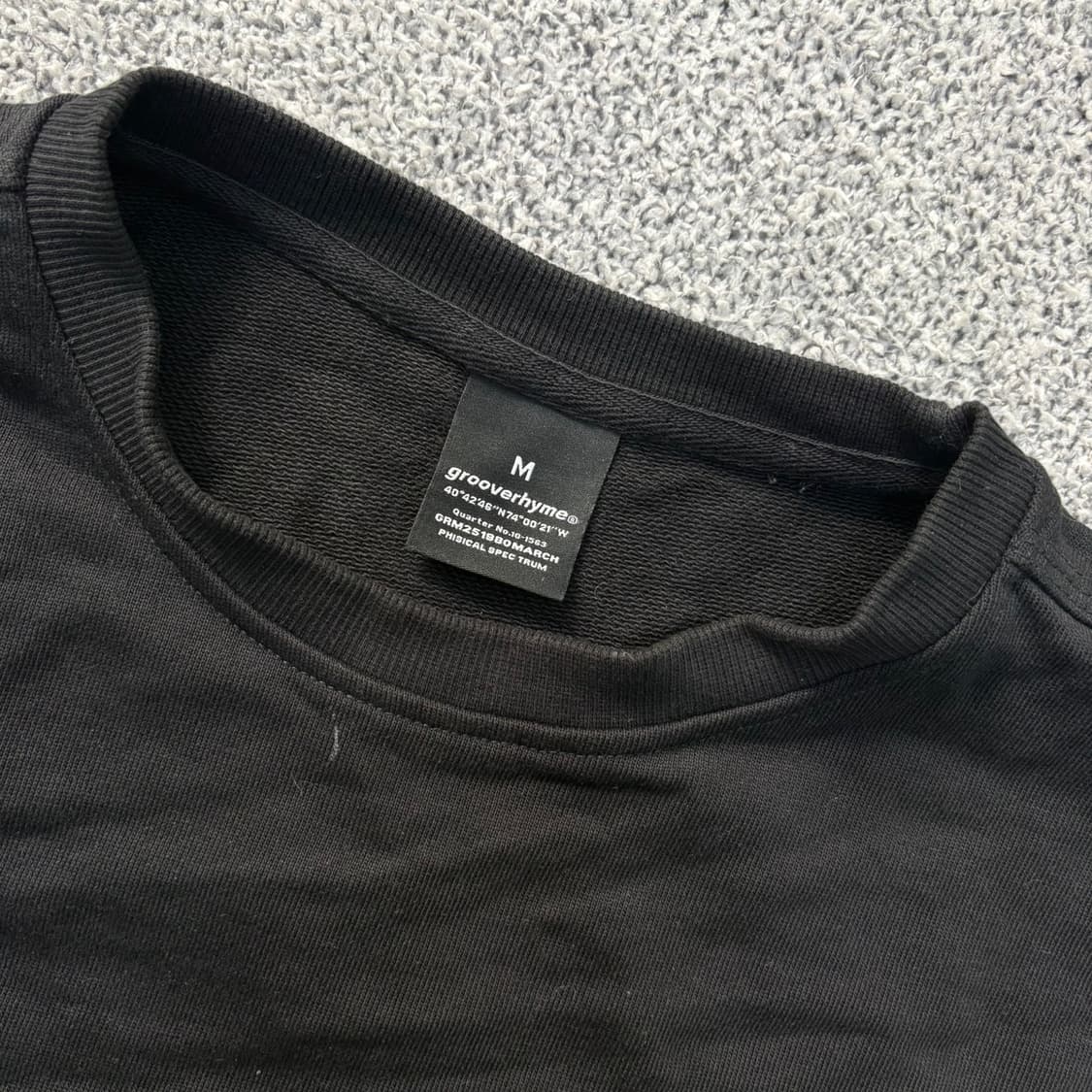 M 그루브라임 남성 맨투맨 긴팔티 0421J 상품이미지2