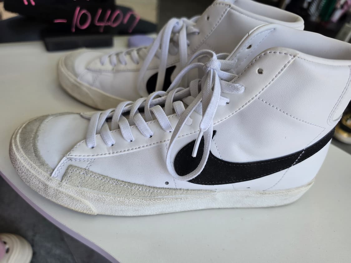 나이키 블레이저 미드77 빈티지 흰검 하이탑 상품이미지2