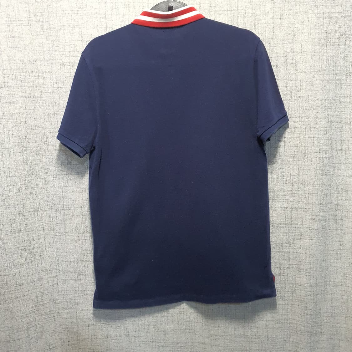 폴로 랄프로렌 커스텀슬림핏 네이비 엠블럼 반팔 카라티  상품이미지2