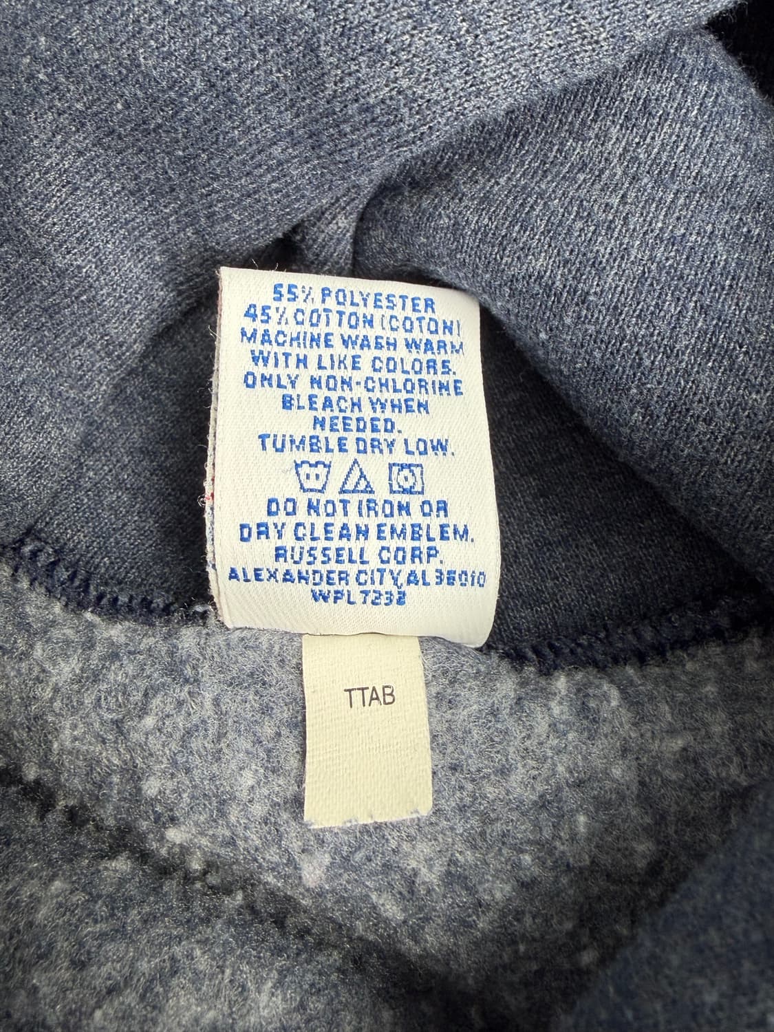 90s Russell Hoodie (charcoal blue) 상품이미지4