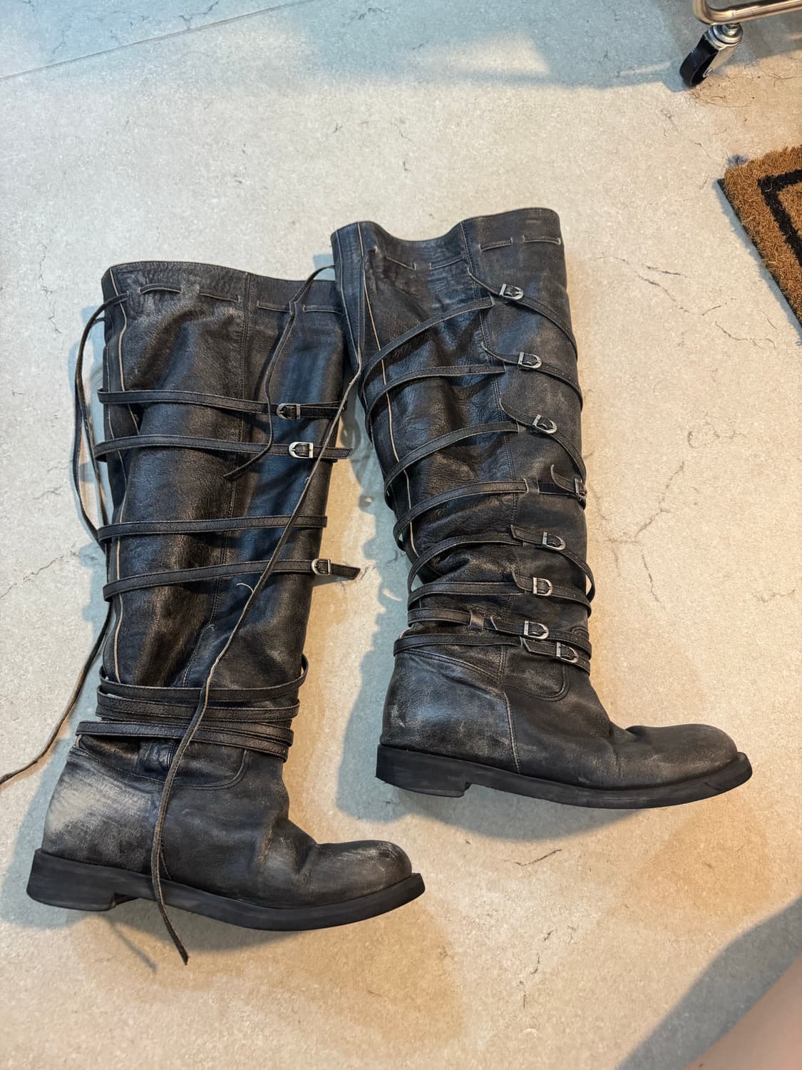 Then 덴 롱 부츠 그레이 상품이미지8