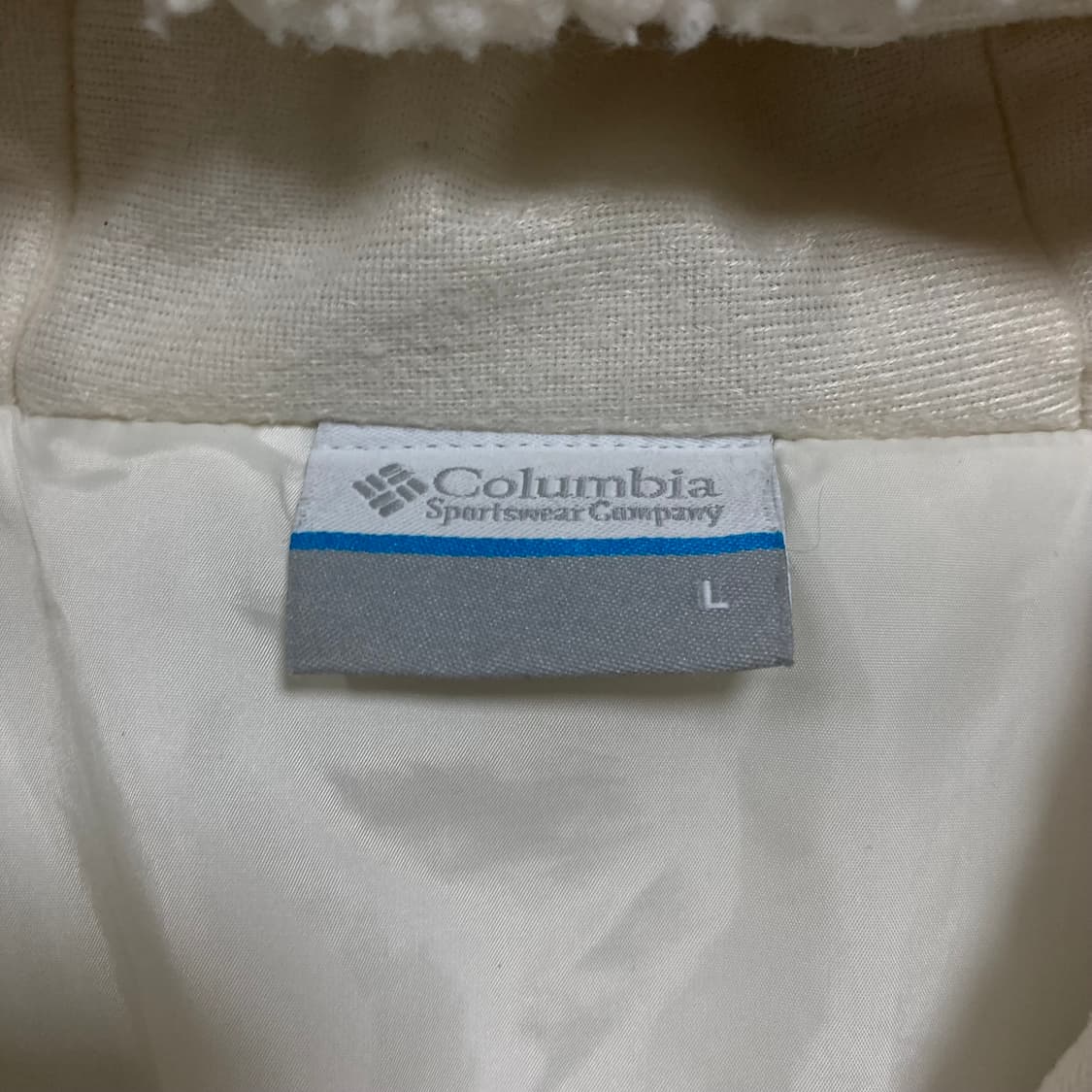 컬럼비아 스몰 로고 화이트 쉐르파 자켓 상품이미지3