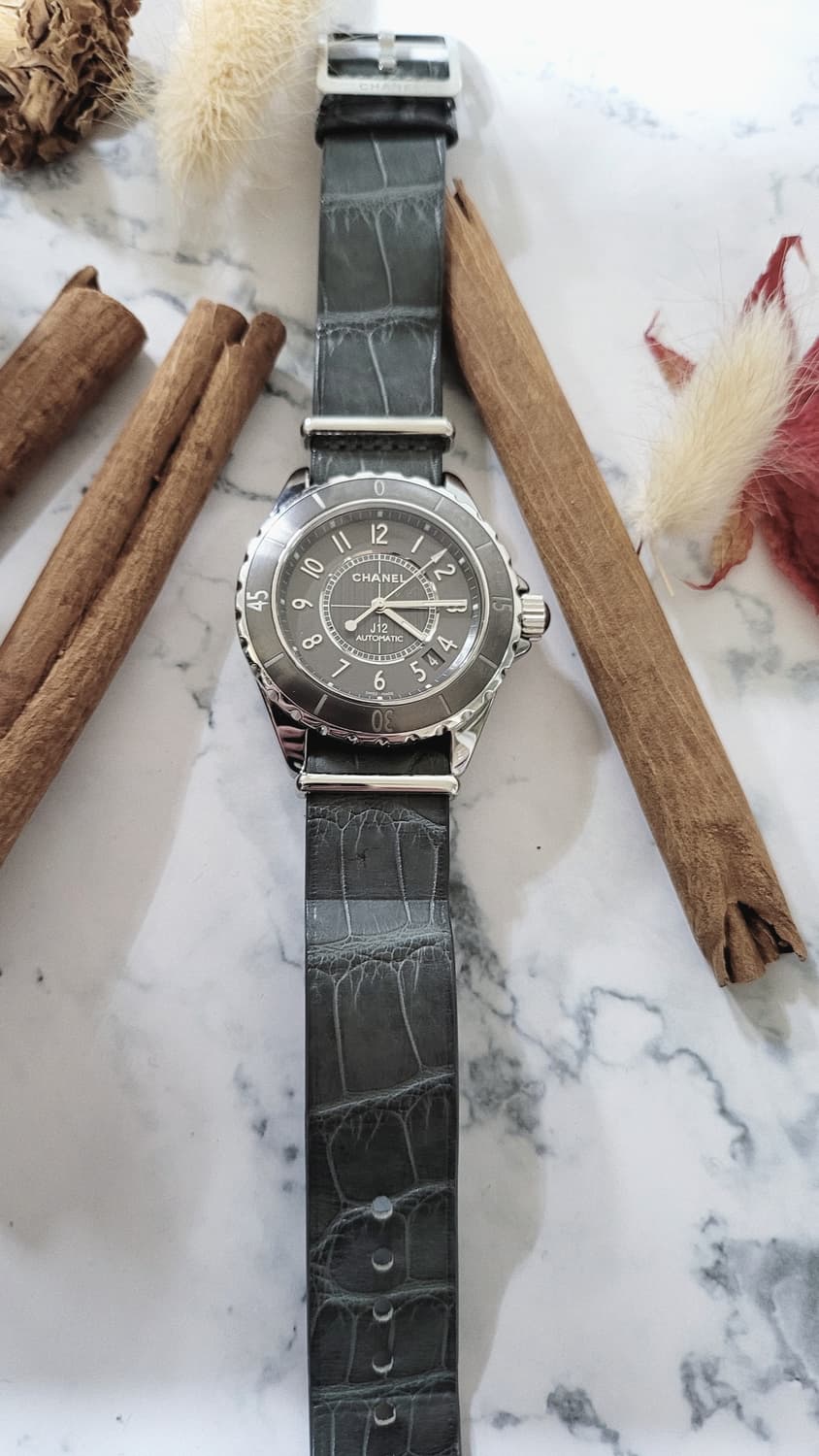 정품 샤넬 J12 38mm 티타늄 오토메틱 시계 (풀구성품) 상품이미지3