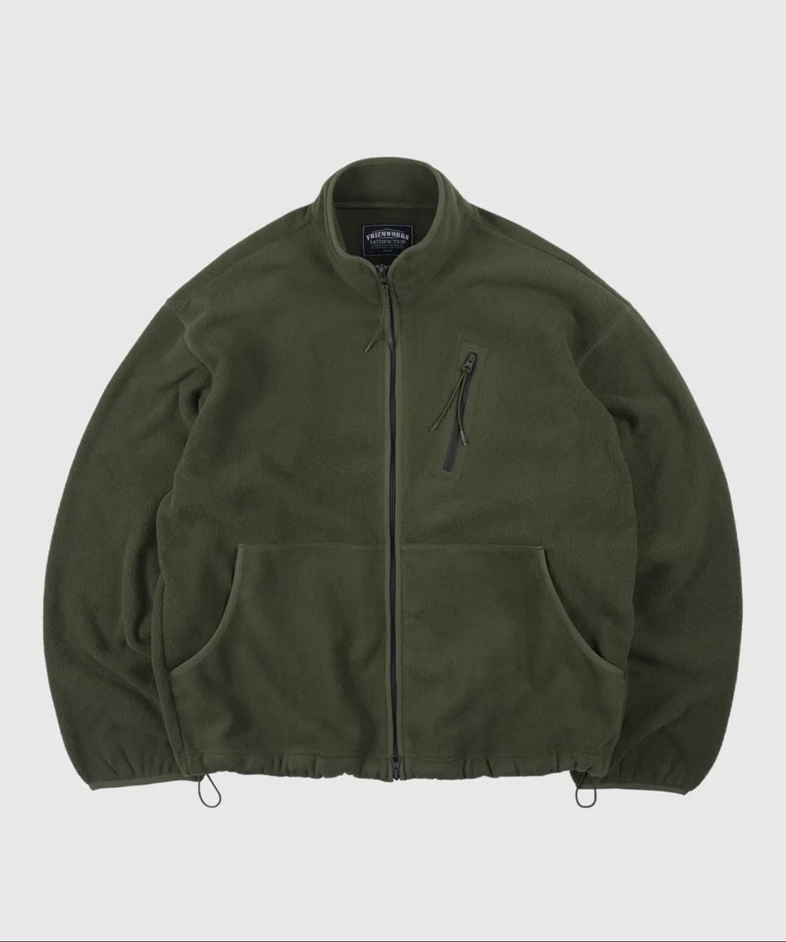 (m) 프리즘웍스 플리스 집업 자켓 올리브 상품이미지1