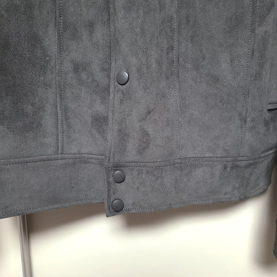 [L-XL] 차콜 그레이 스웨이드 자켓 상품이미지8