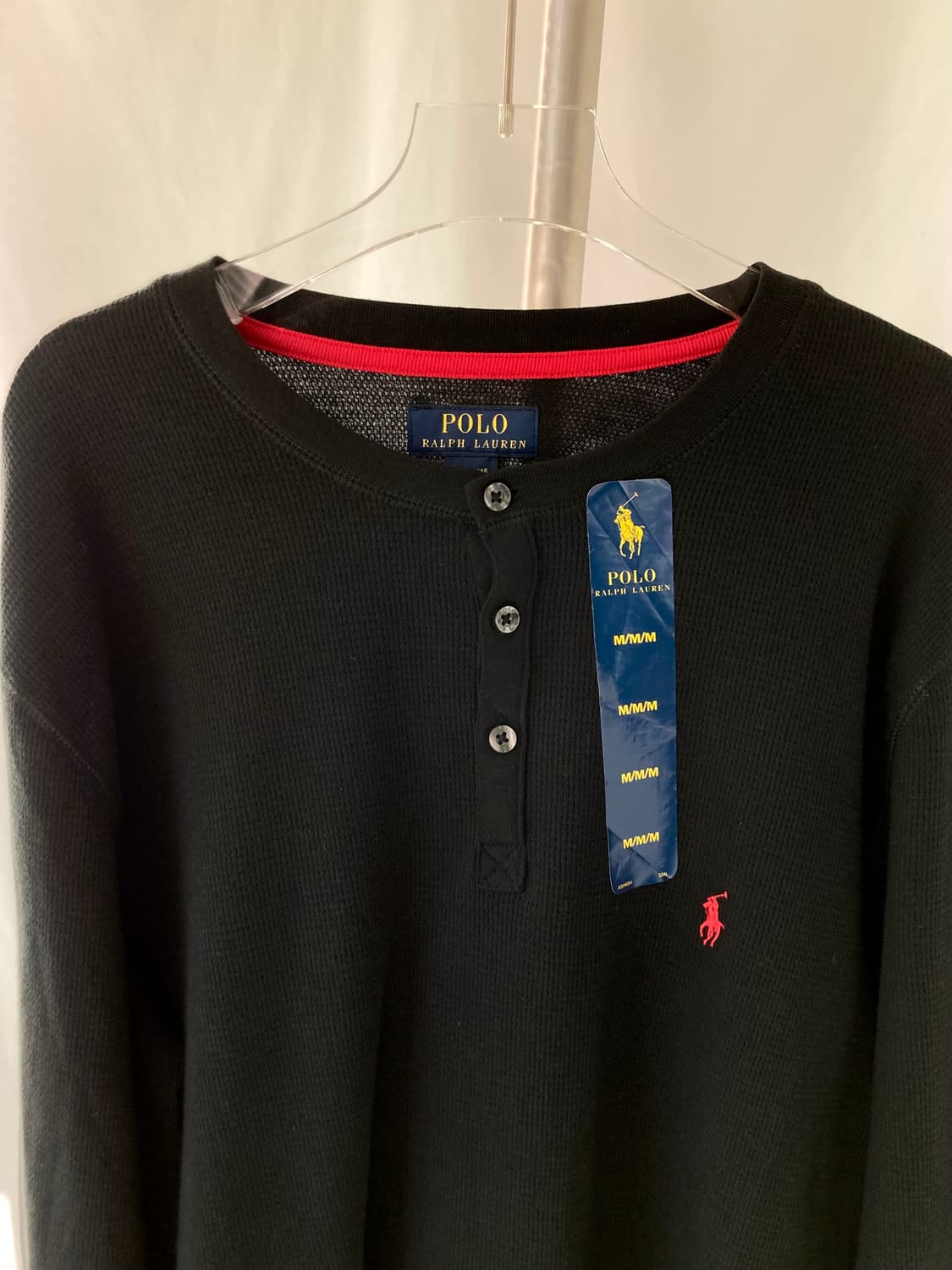 미착용) 정품 남성 폴로 랄프로렌 와플 긴팔 니트 티셔츠 상품이미지10