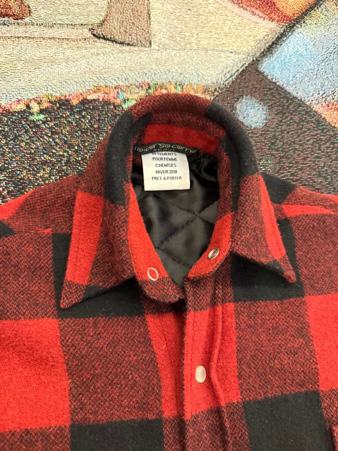 2018 베트멍 버팔로 체크 패딩 셔츠자켓 상품이미지3