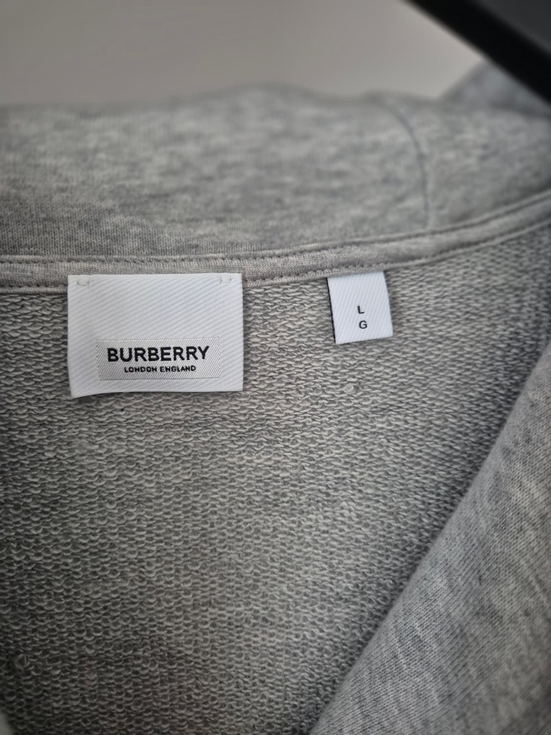 버버리 그레이 후드집업 상품이미지3