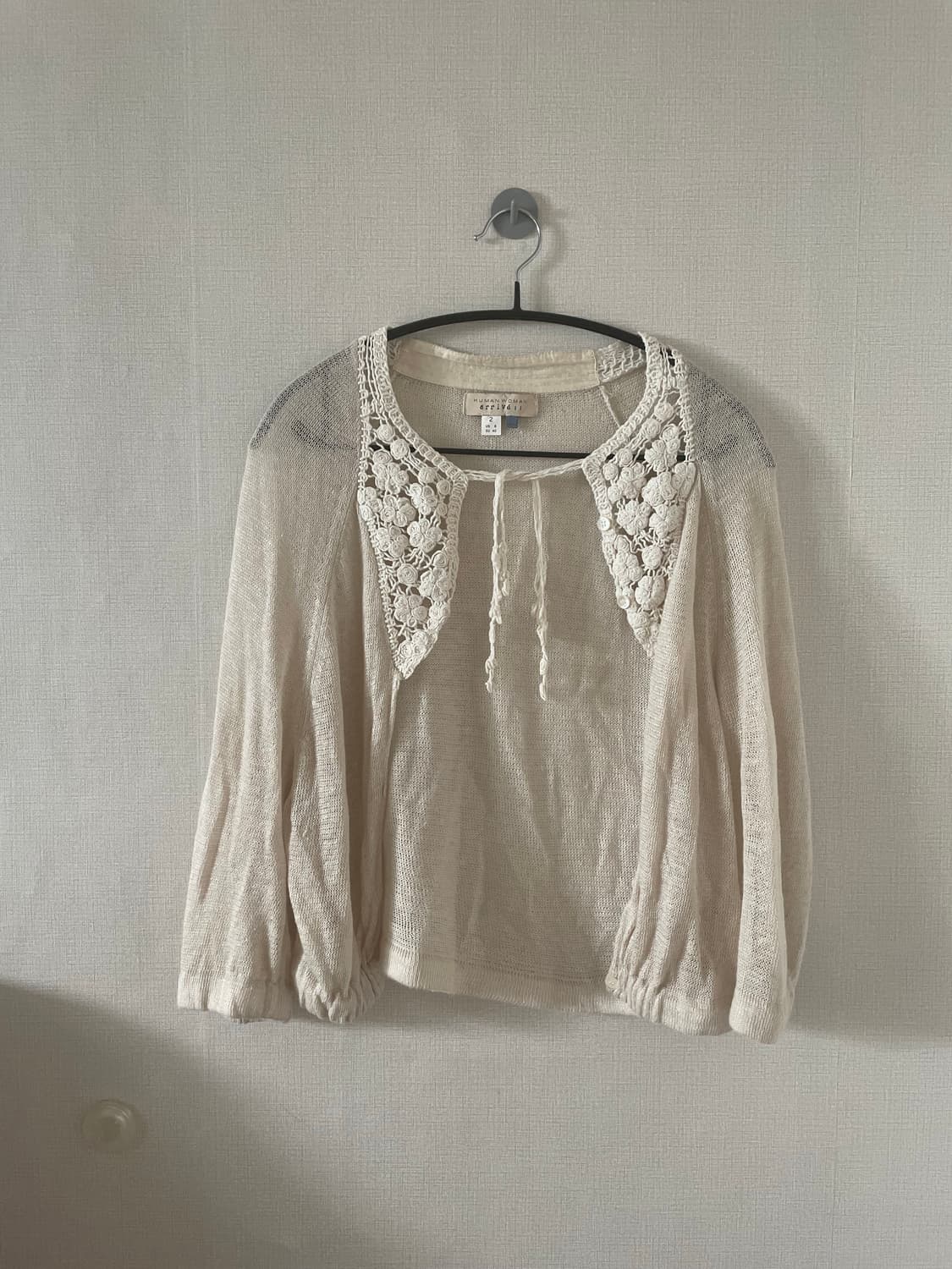 Human Woman 빈티지 여름 니트 가디건 상품이미지1