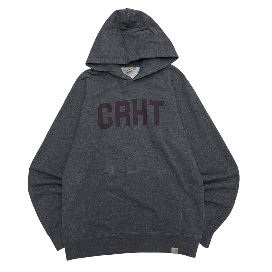 칼하트 버건디 로고 차콜 후드 L 상품이미지2