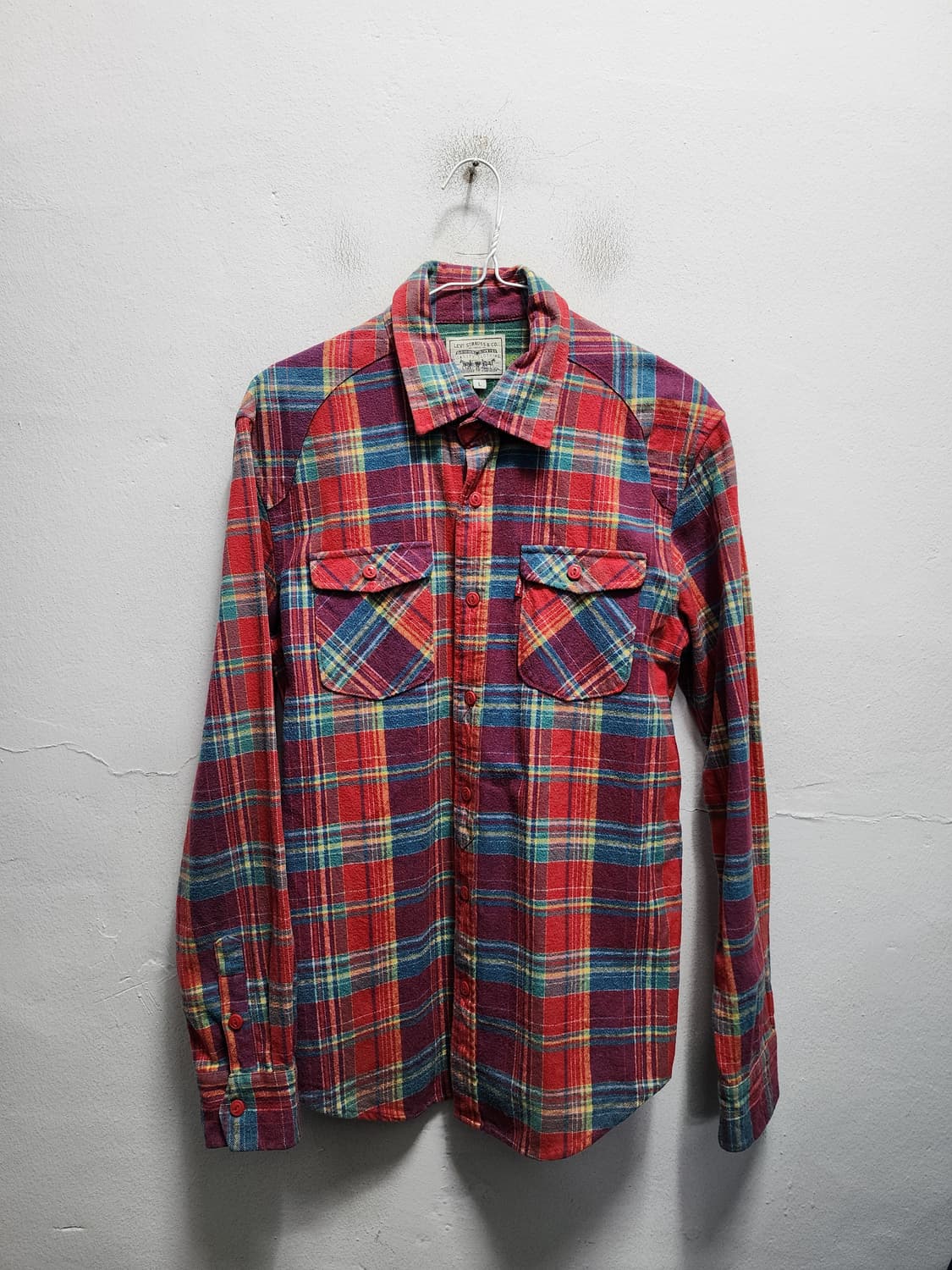 리바이스 트윌코튼 플란넬 워크 체크셔츠 상품이미지1