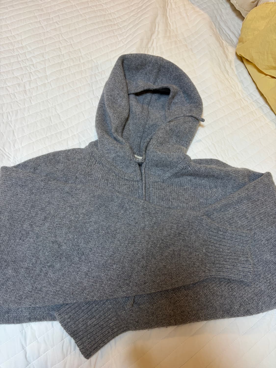 낫띵리튼 Lilo 알파카 후드 집업 그레이 상품이미지3