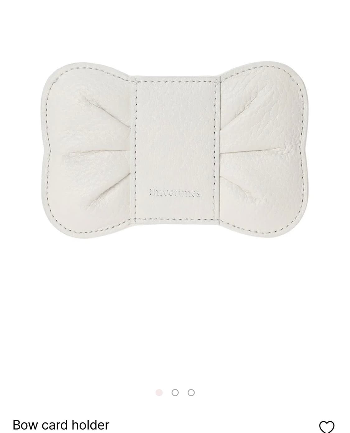 새상품) 쓰리타임즈 리본 지갑 상품이미지1