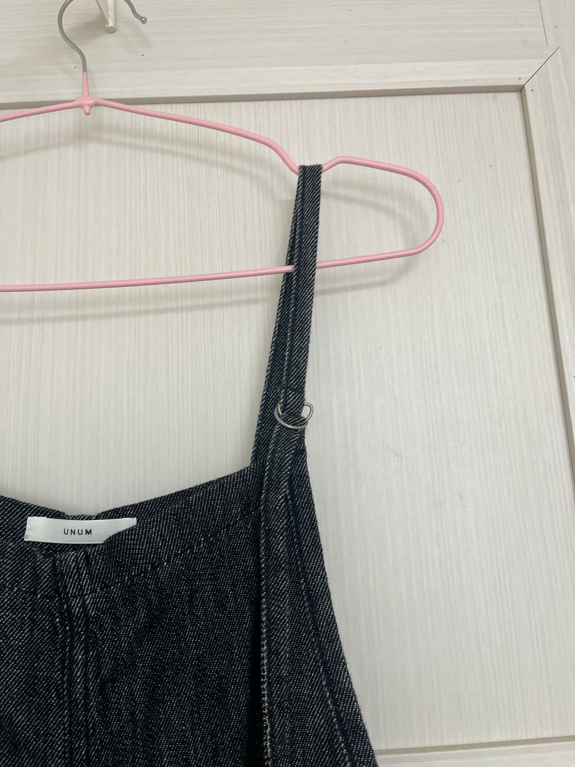 진청 데님 롱 오버롤 멜빵 원피스 상품이미지6