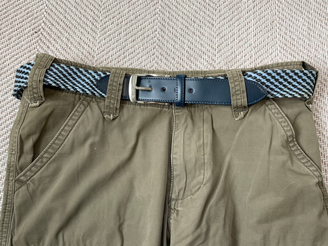 빈티지 골드파일 컬러 위빙 벨트 J03824 상품이미지3