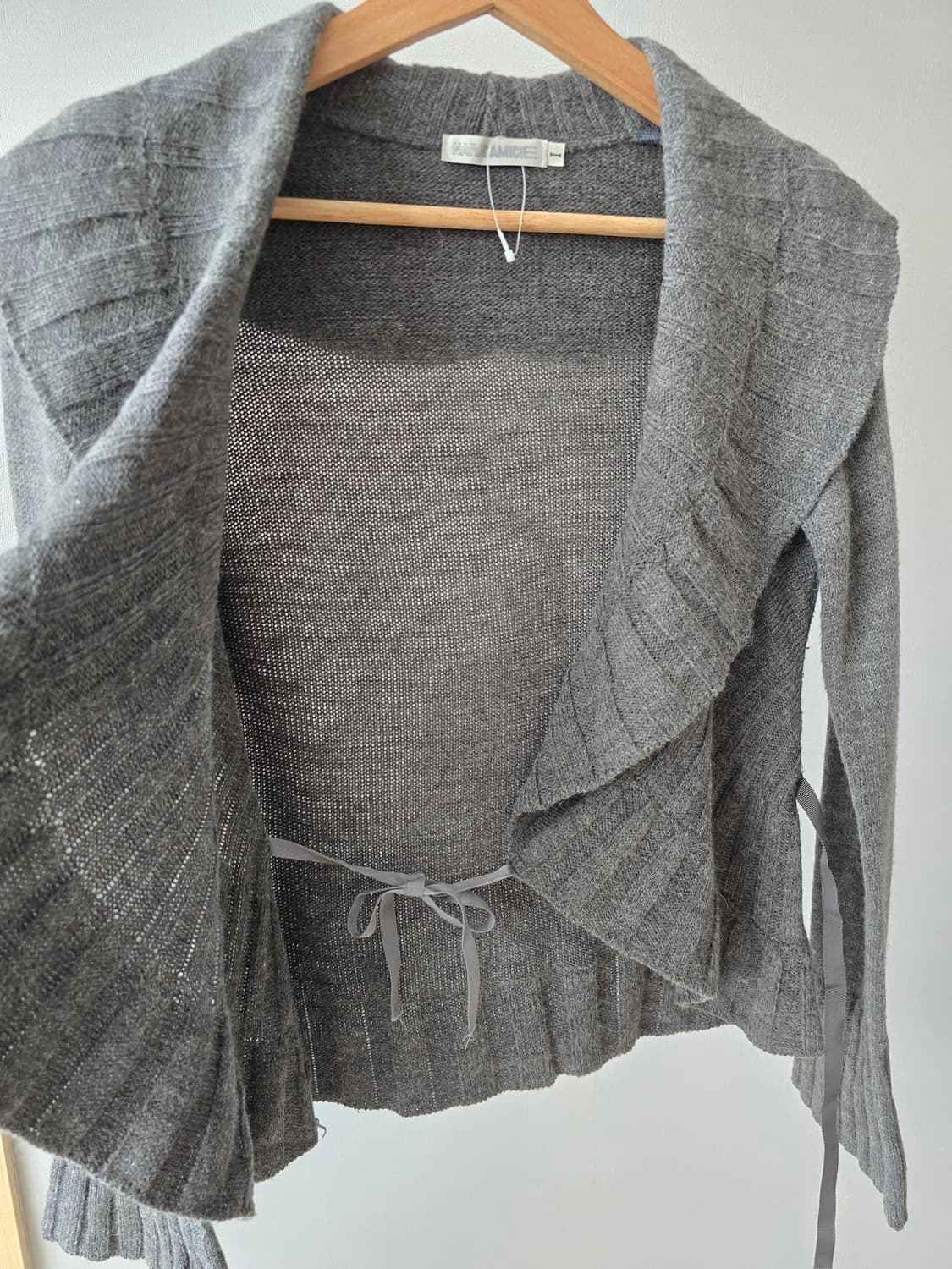 이탈리아 NARACAMICIE 울혼방 랩가디건 상품이미지4