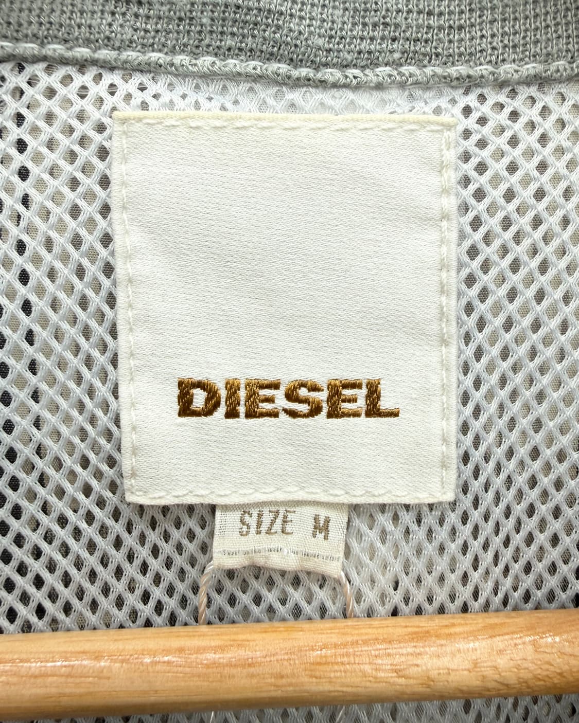 디젤 00s 백 그래픽 하이넥 체크 자켓 상품이미지8