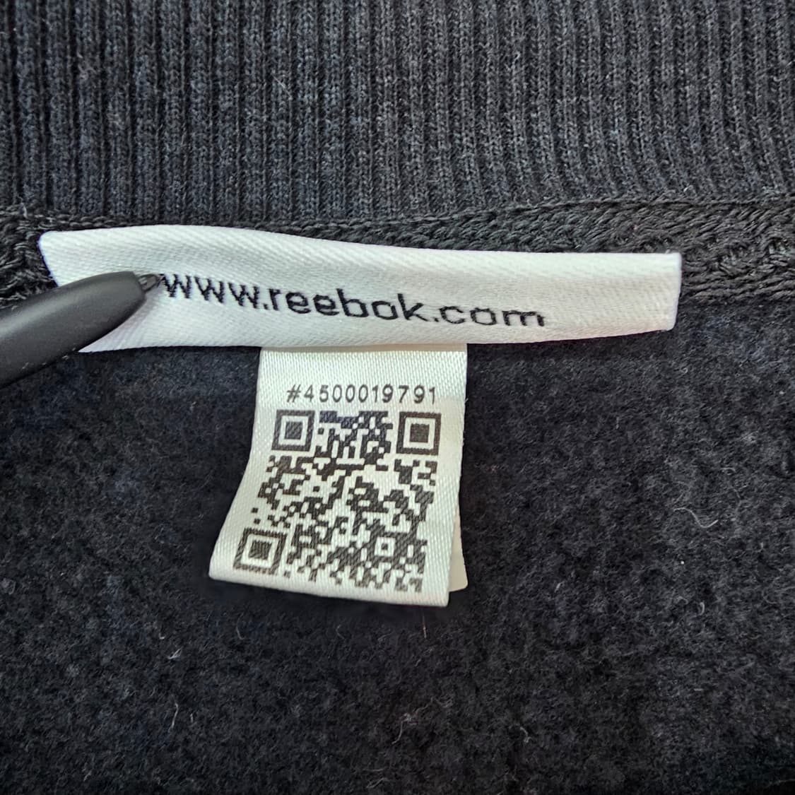 리복 블랙 맨투맨 기모 스웻셔츠 상품이미지7