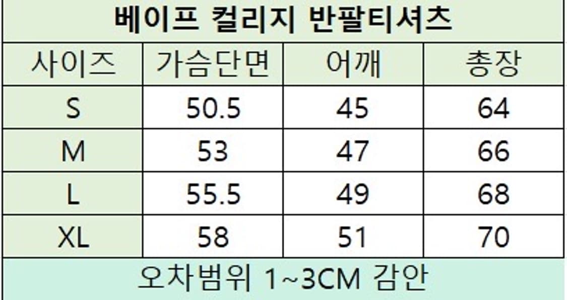 🔥[무료배송/새상품]🔥베이프 컬리지 반팔티 남녀공용 2 colors 상품이미지10