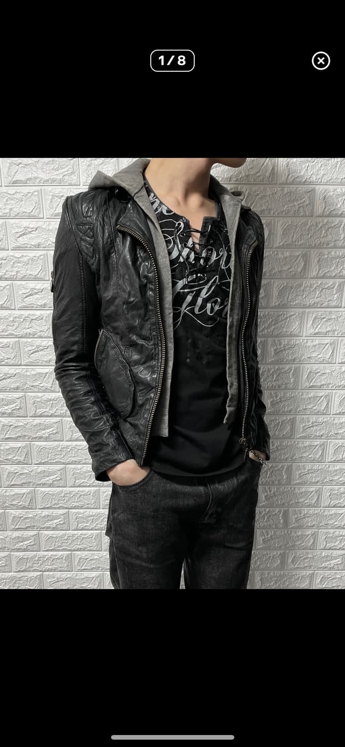 DOMA 퀄팅 후드 래더 자켓 상품이미지1