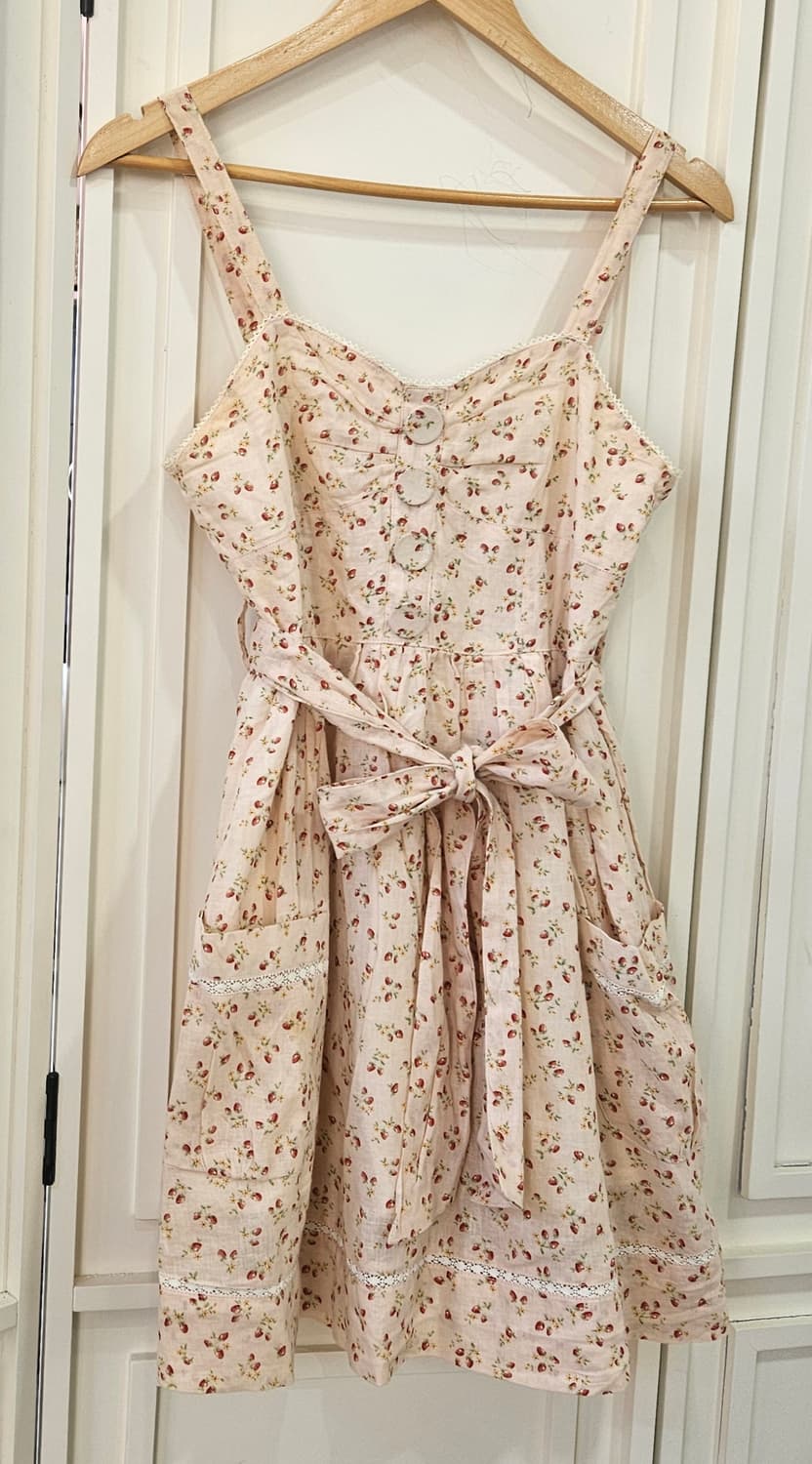 플라워 리본 원피스 상품이미지3