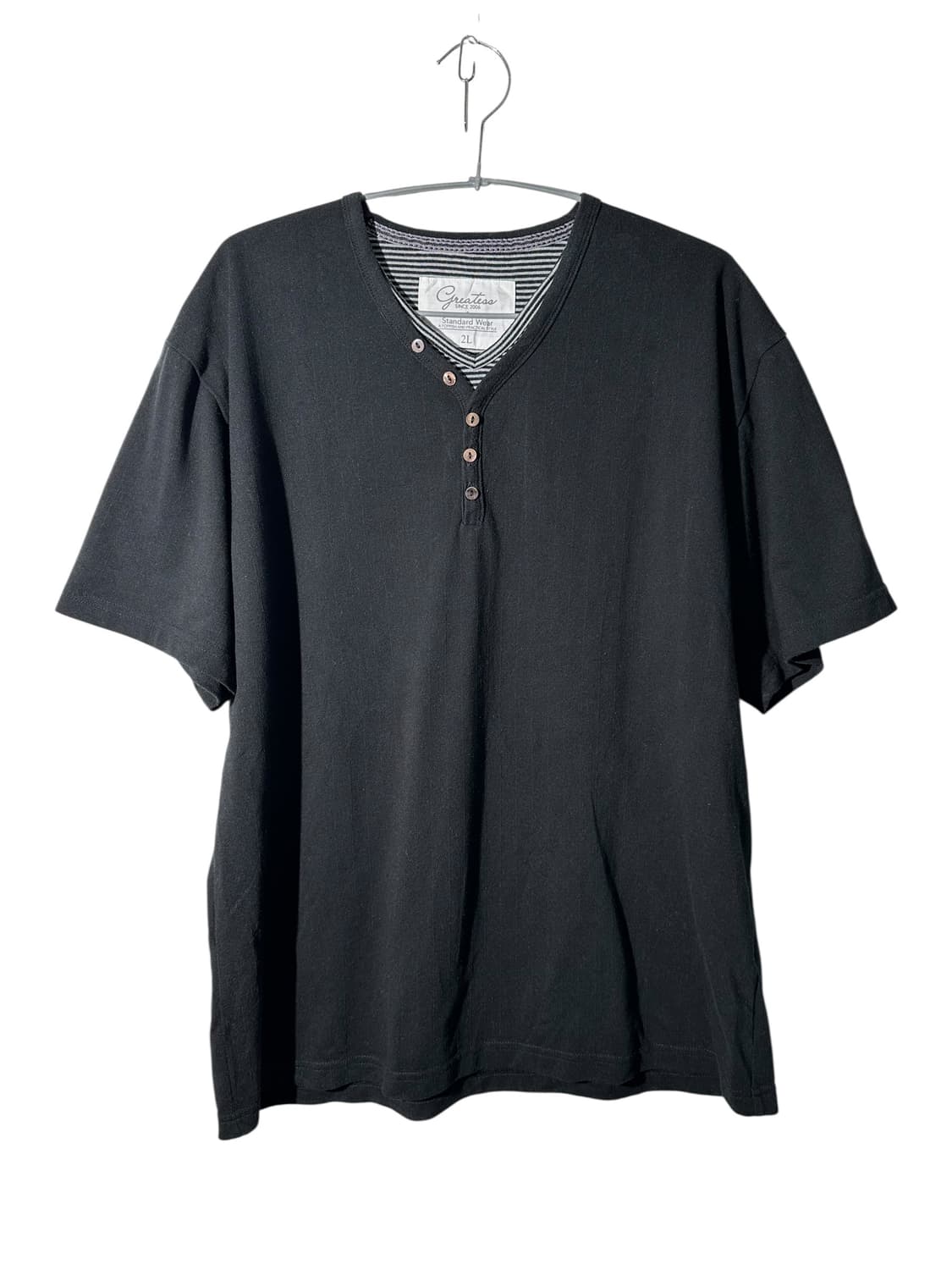 greatess 버튼넥 반팔 티셔츠 상품이미지1