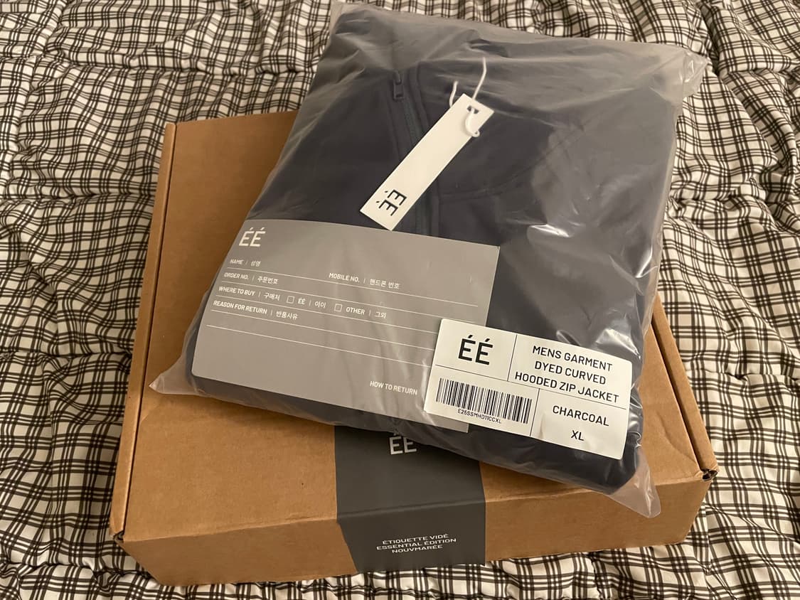 [XL] 누마레 EE 커브드 후드집업 차콜 상품이미지1