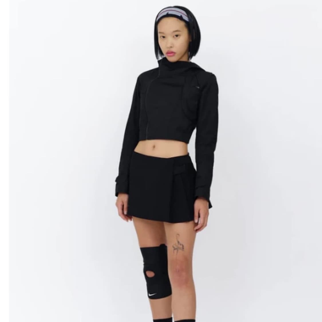 사이즈 1 혜인서 크롭쉘 자켓 블랙 상품이미지2