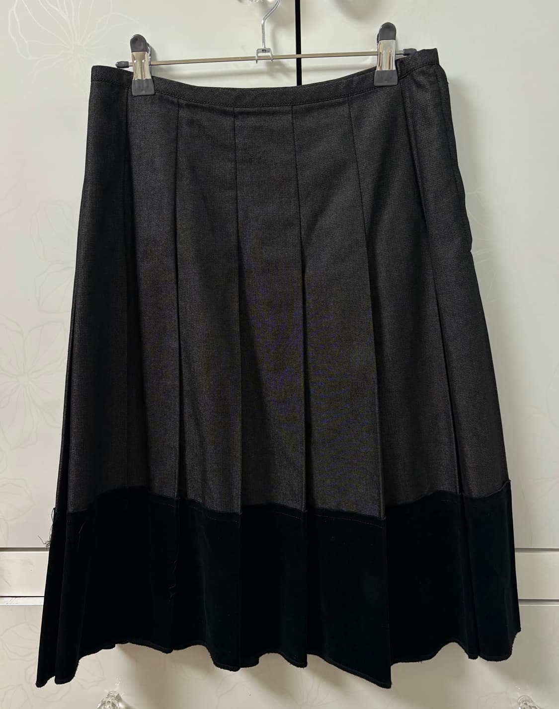 꼼데가르송 트리콧 데님 미디스커트 상품이미지1