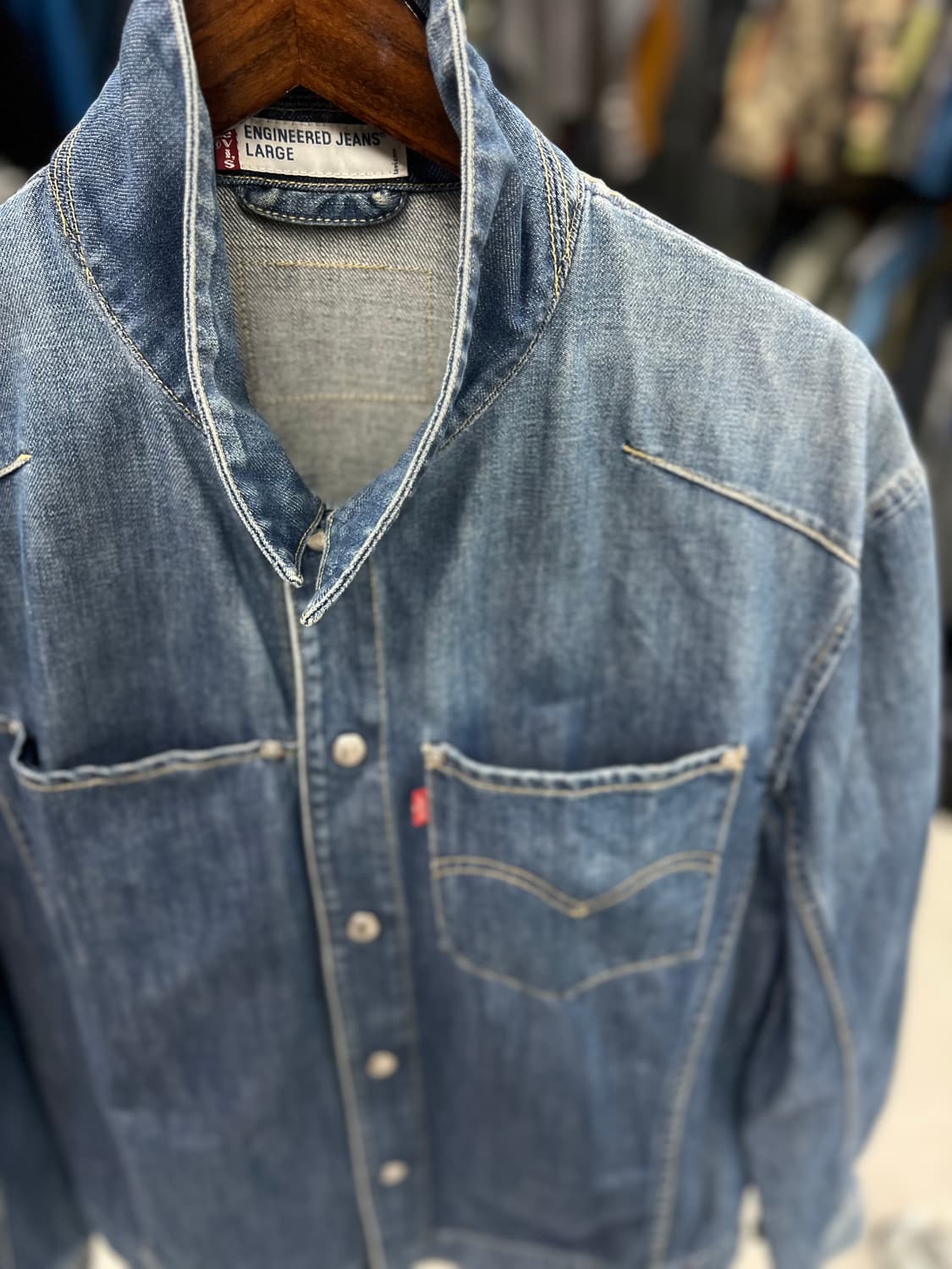 리바이스 엔진 워싱청 자켓  상품이미지7