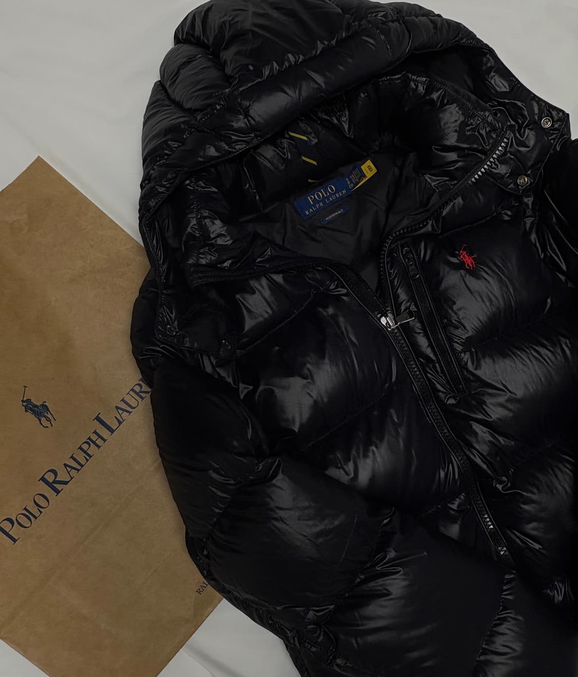 폴로 랄프로렌 유광 패딩 S (새상품급) 상품이미지2