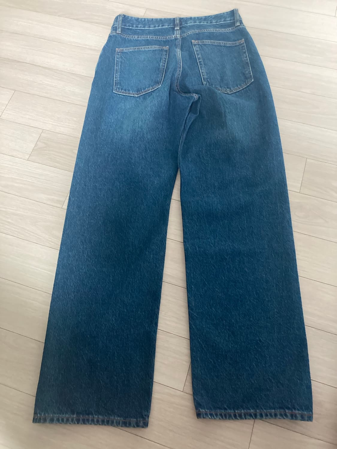 스테디에브리웨어 세미 와이드 데님팬츠 다크블루 1 새상품 상품이미지5