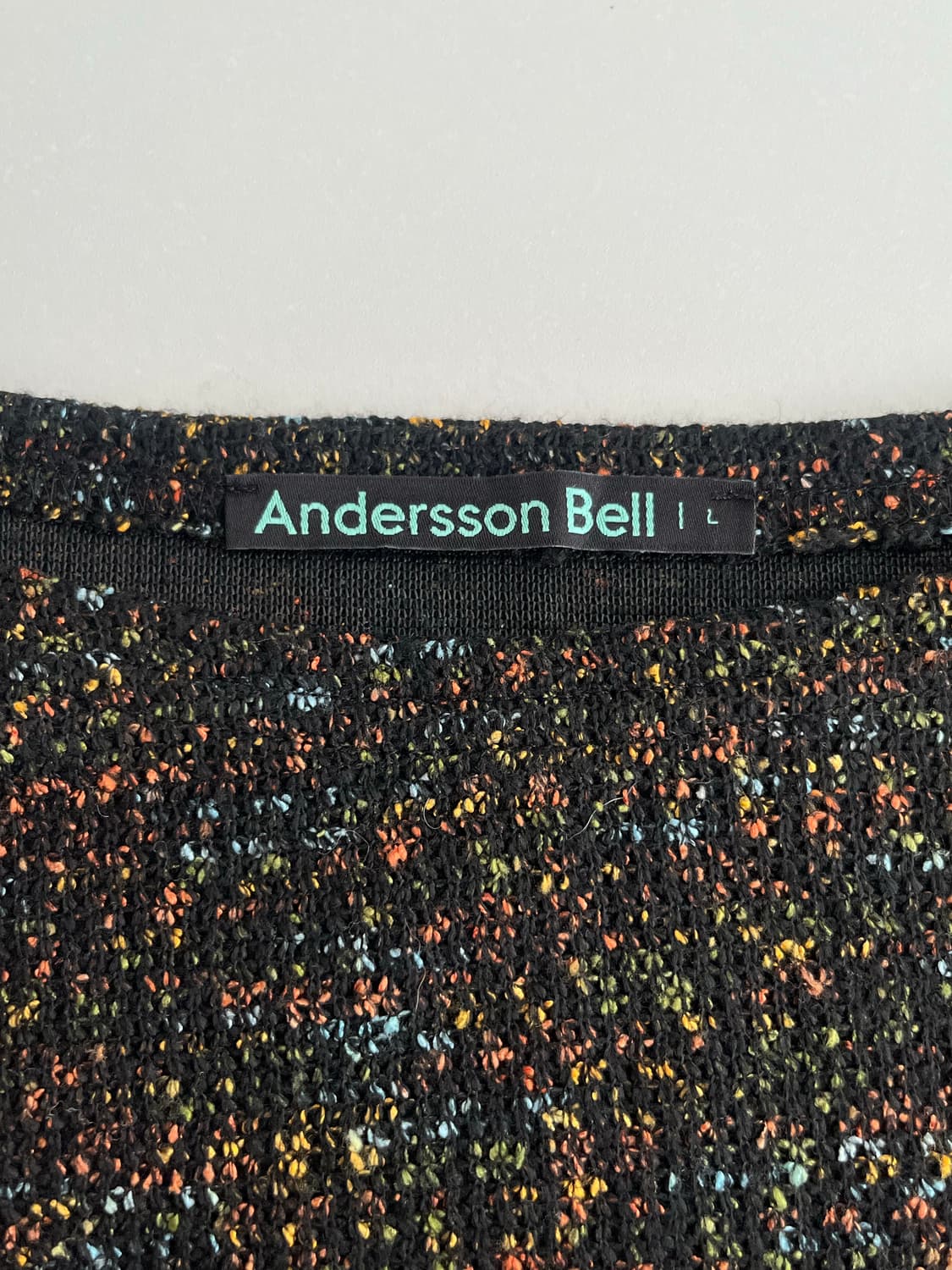 L) 앤더슨벨 런던 보트넥 풀오버 블랙 상품이미지4