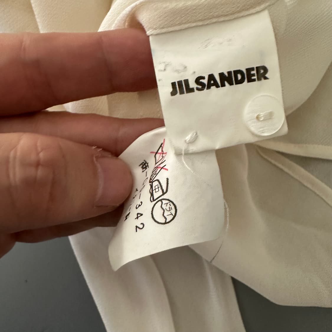 질샌더 jil sander 실크 혼방 셔츠 상품이미지7