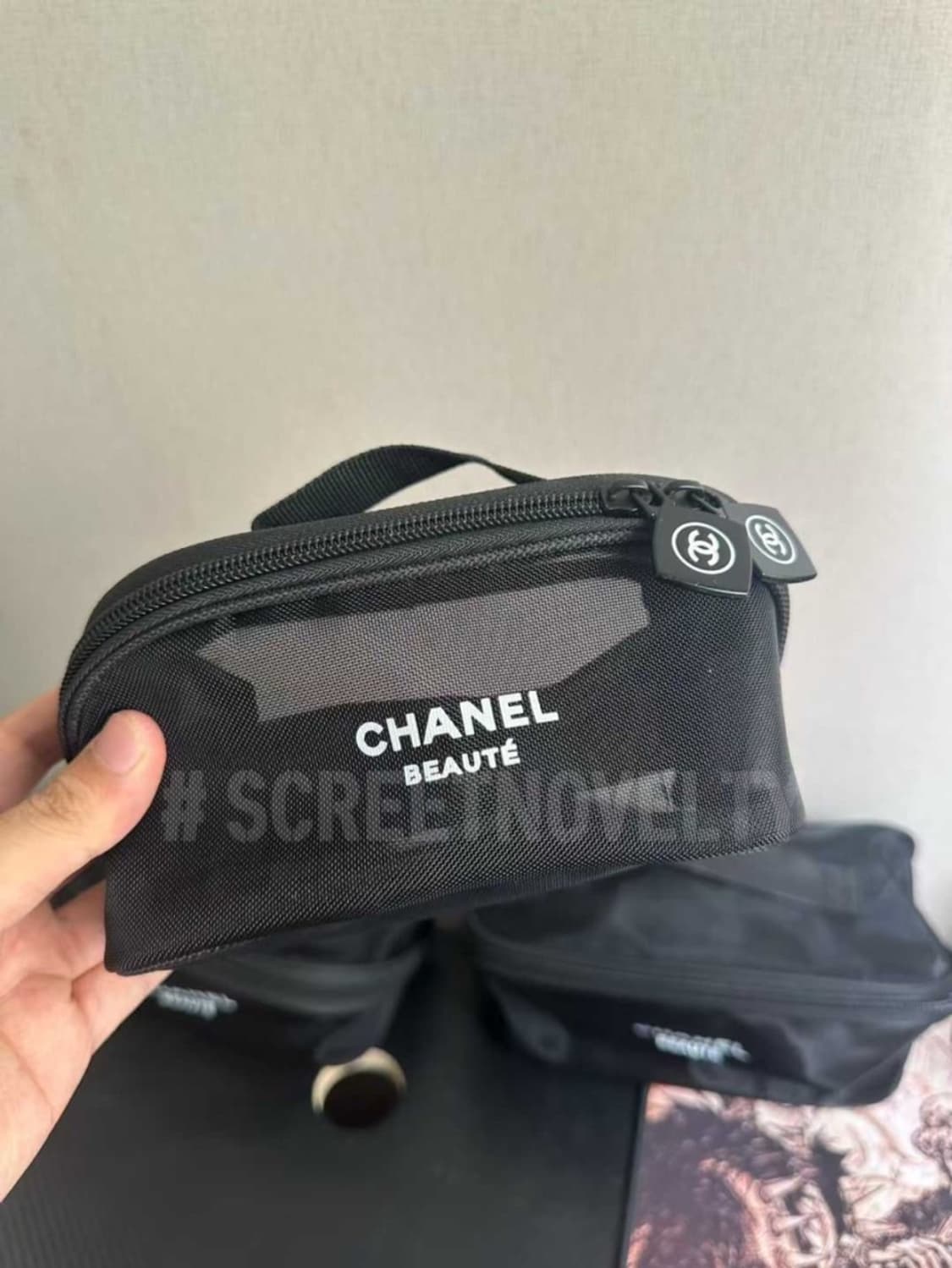 샤넬뷰티 메쉬파우치 3종세트 여행용파우치 기프트 상품이미지4