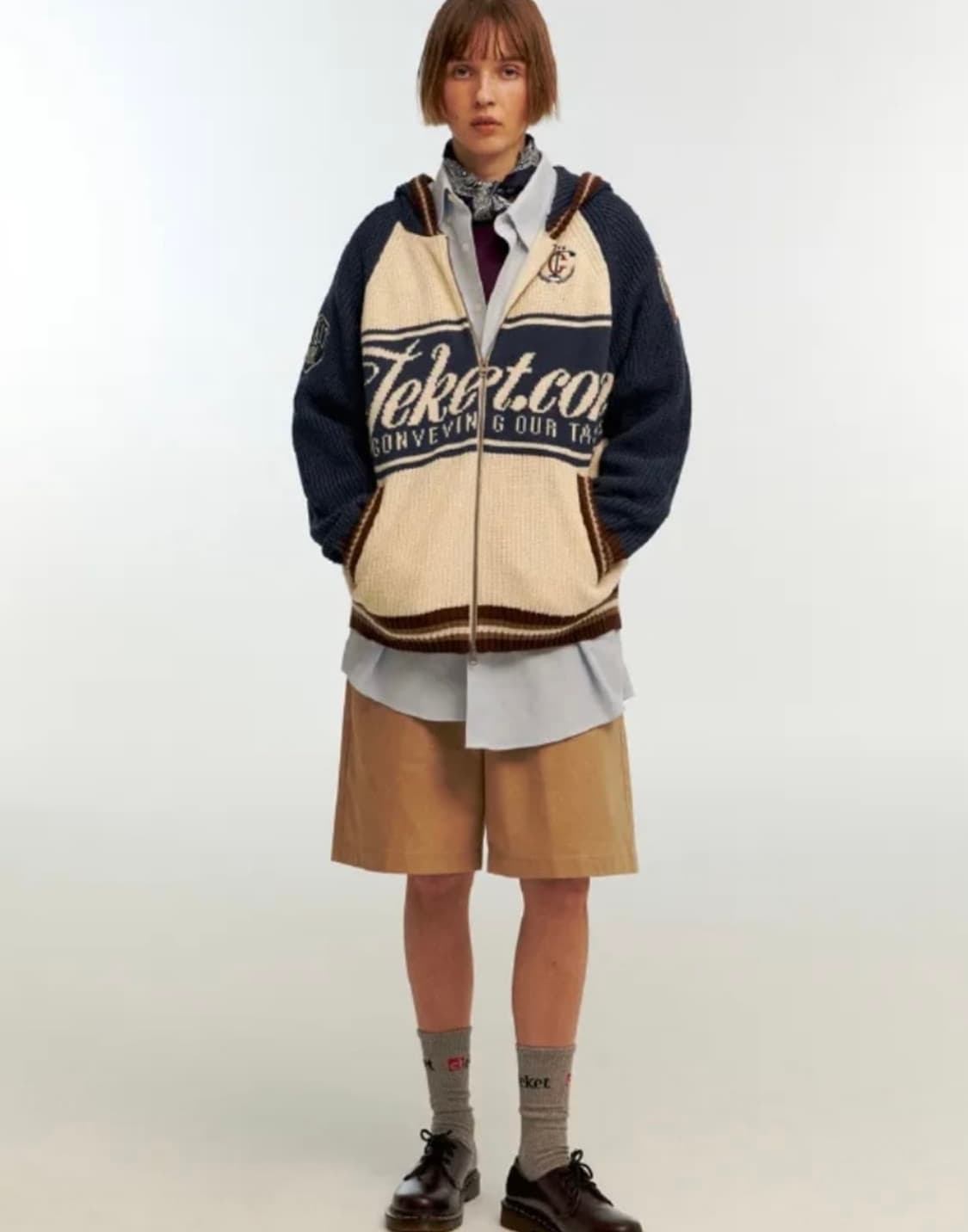 테켓 quip knit zip-up hoddie (니트 후드집업 네이비) 상품이미지2