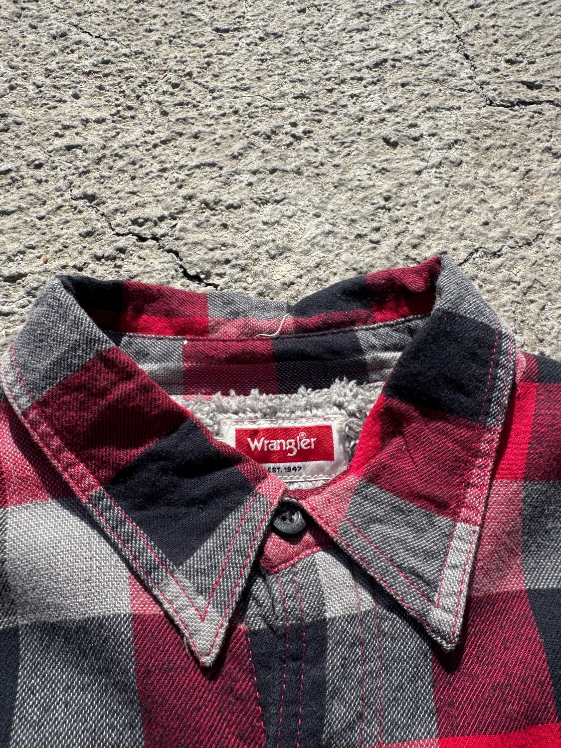 랭글러 플란넬 체크 양털 자켓 B80 상품이미지2