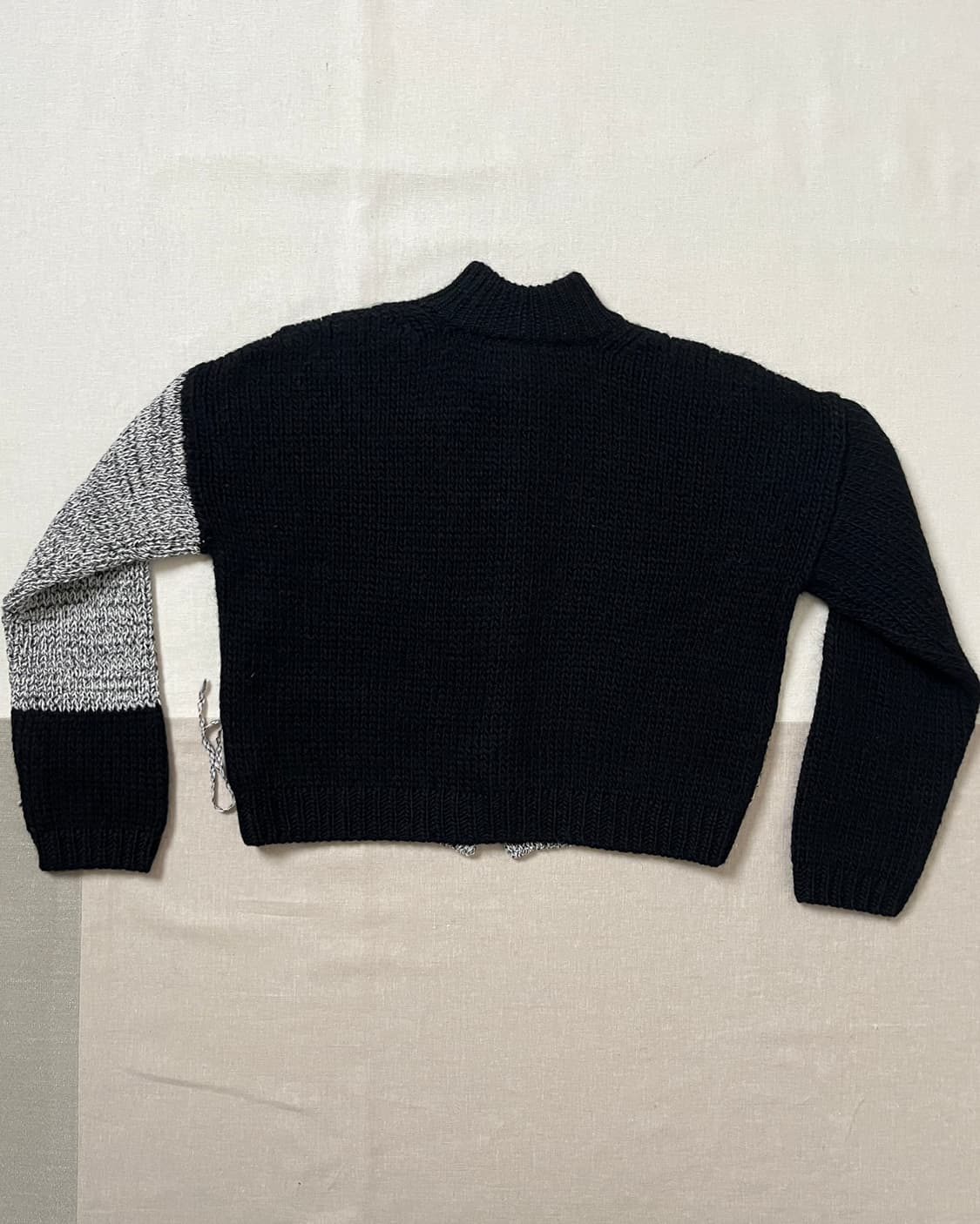 요지야마모토 컬러블록 니트자켓 yohji yamamoto 가디건 상품이미지5