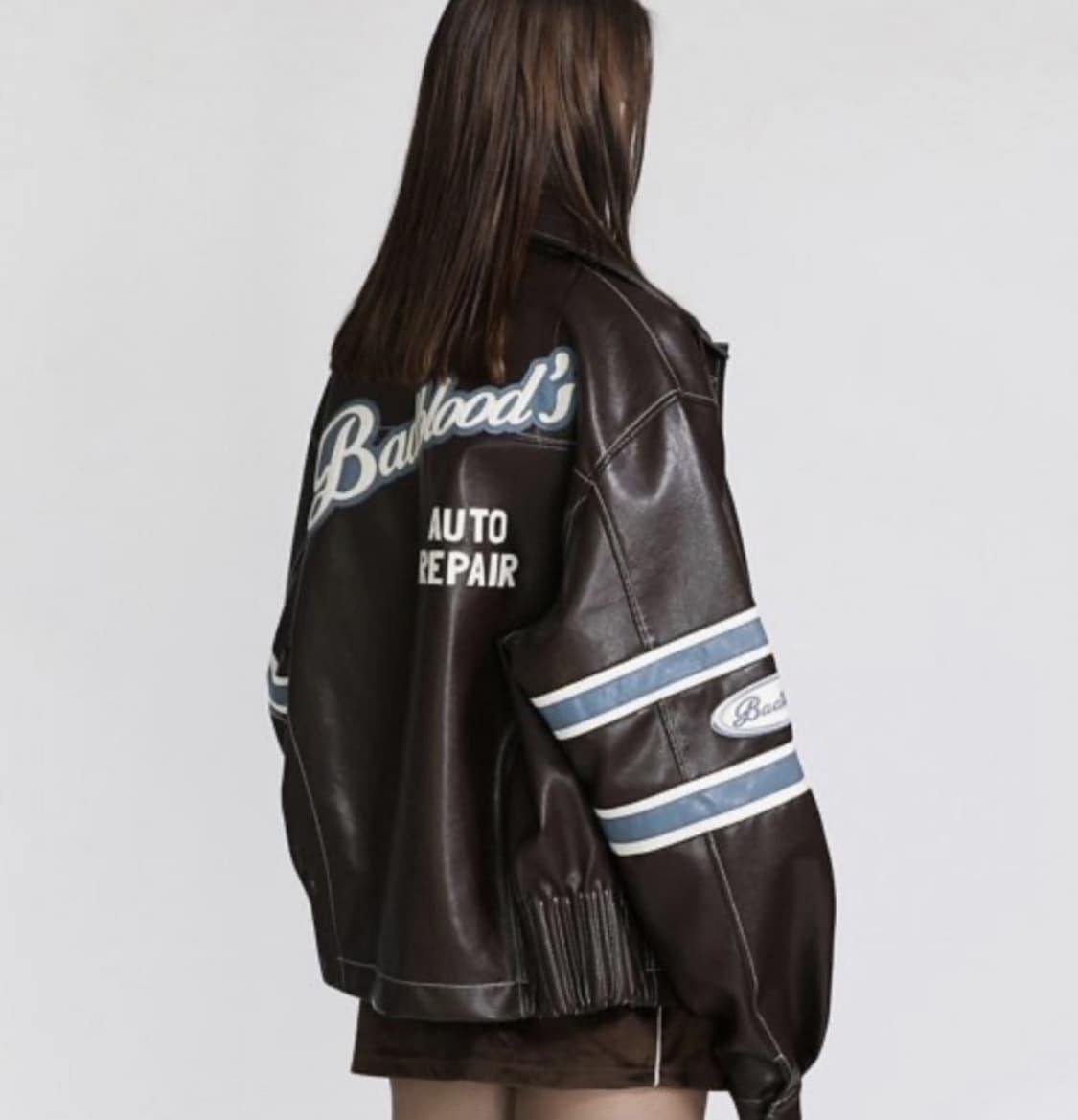 배드블러드 바시티 레더자켓 상품이미지2